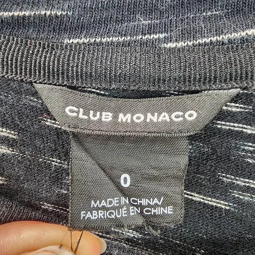 [0] CLUB MONACO 클럽모나코 가죽배색 패턴 원피스