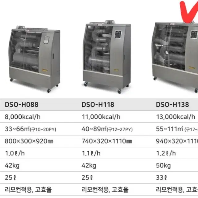 대성하이원 돈풍기 원적외선 튜브히터 석유난로 판매합니다