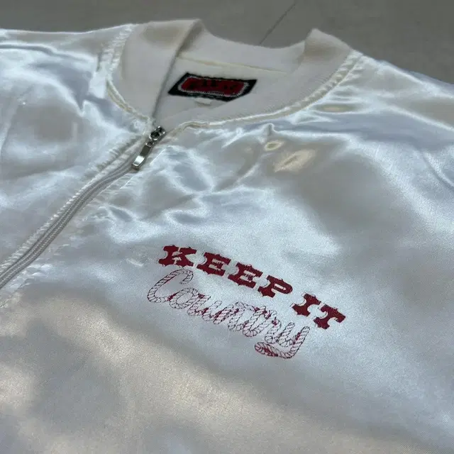 90s USA Keep It 사틴자켓 XL