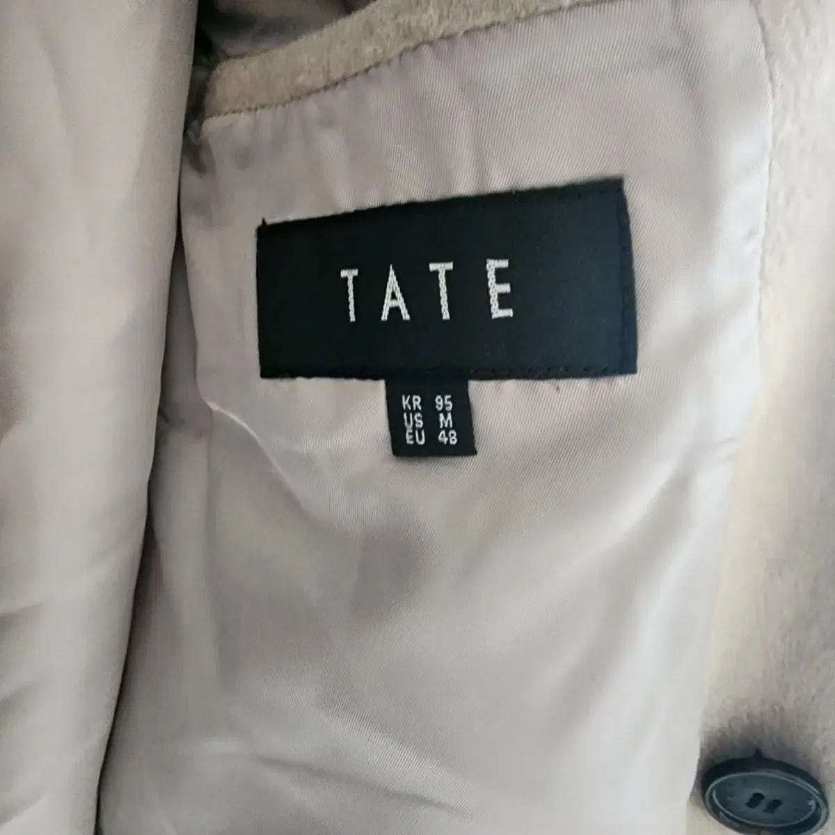 tate 남성 더블코트 95