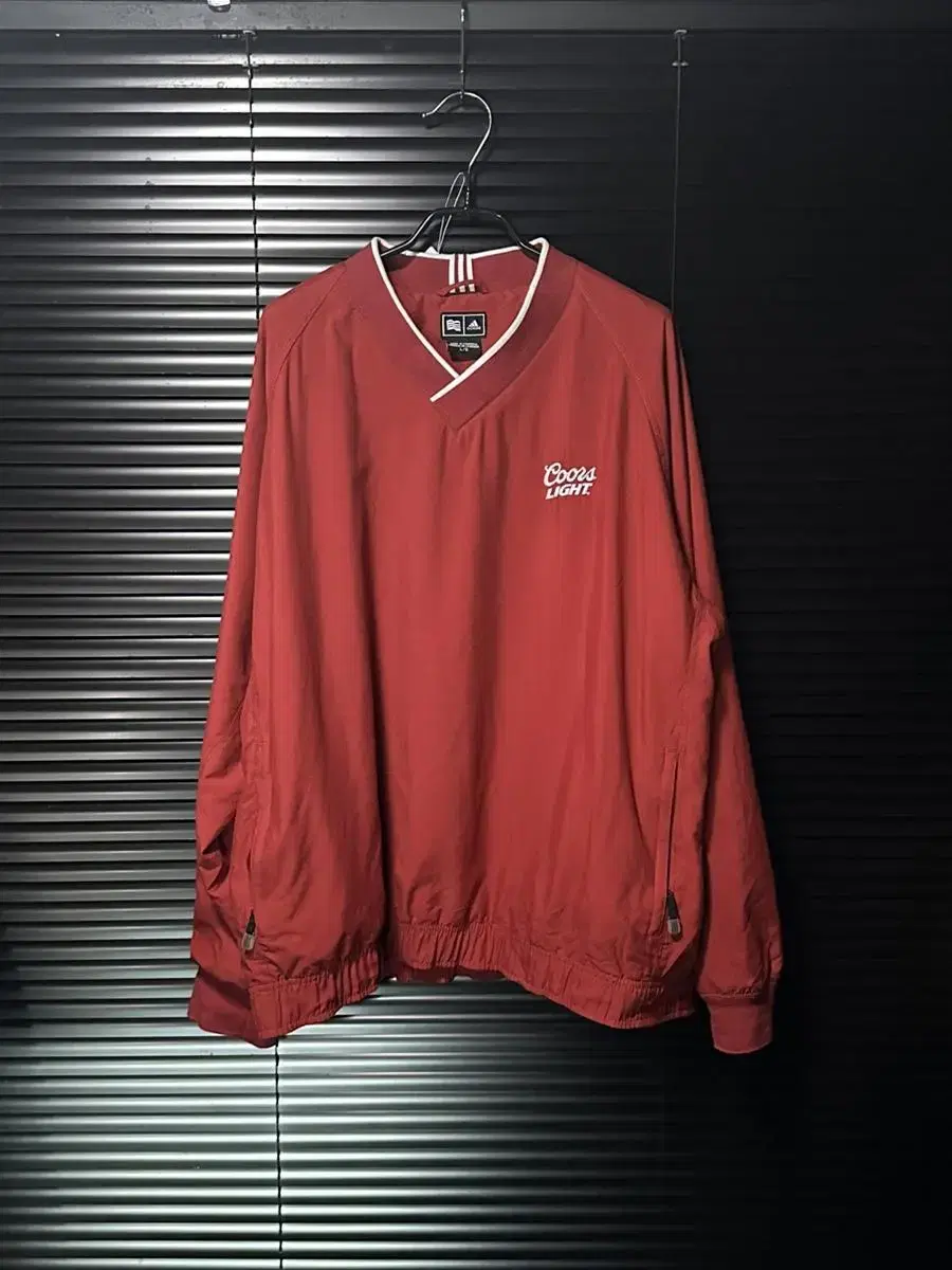 adidas Windbreaker Woven Anorak Red L