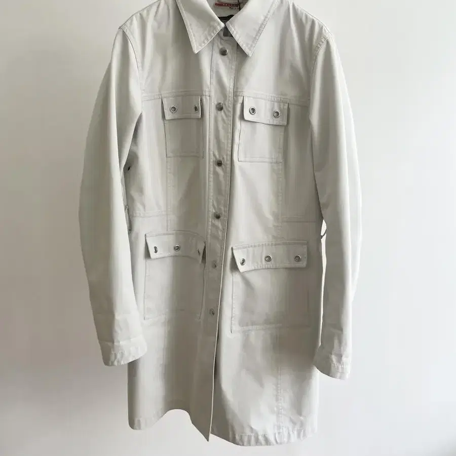 PRADA  BELTED LONG COAT