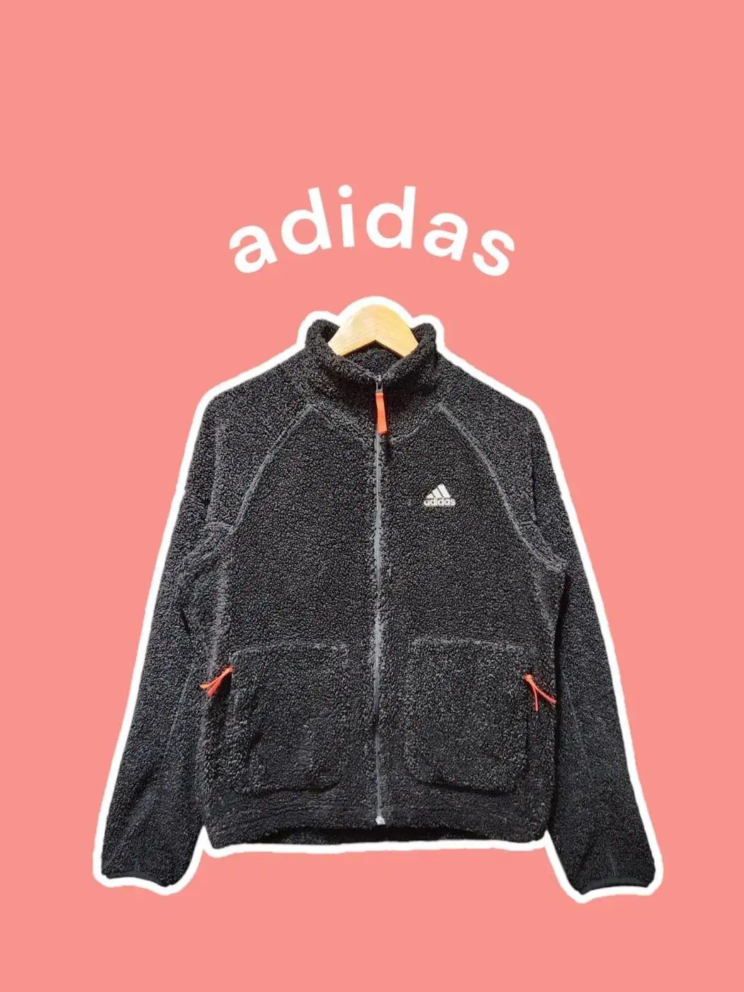 [M] adidas 아디다스 셔파 플리스 뽀글이 집업자켓