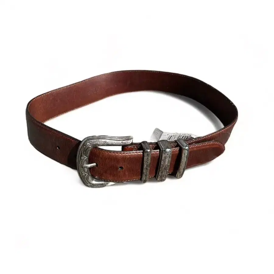 vintage fossil western leather belt