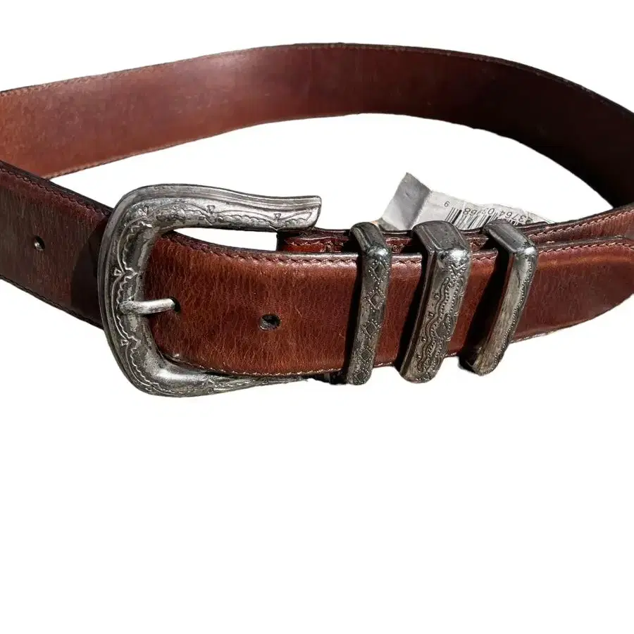 vintage fossil western leather belt