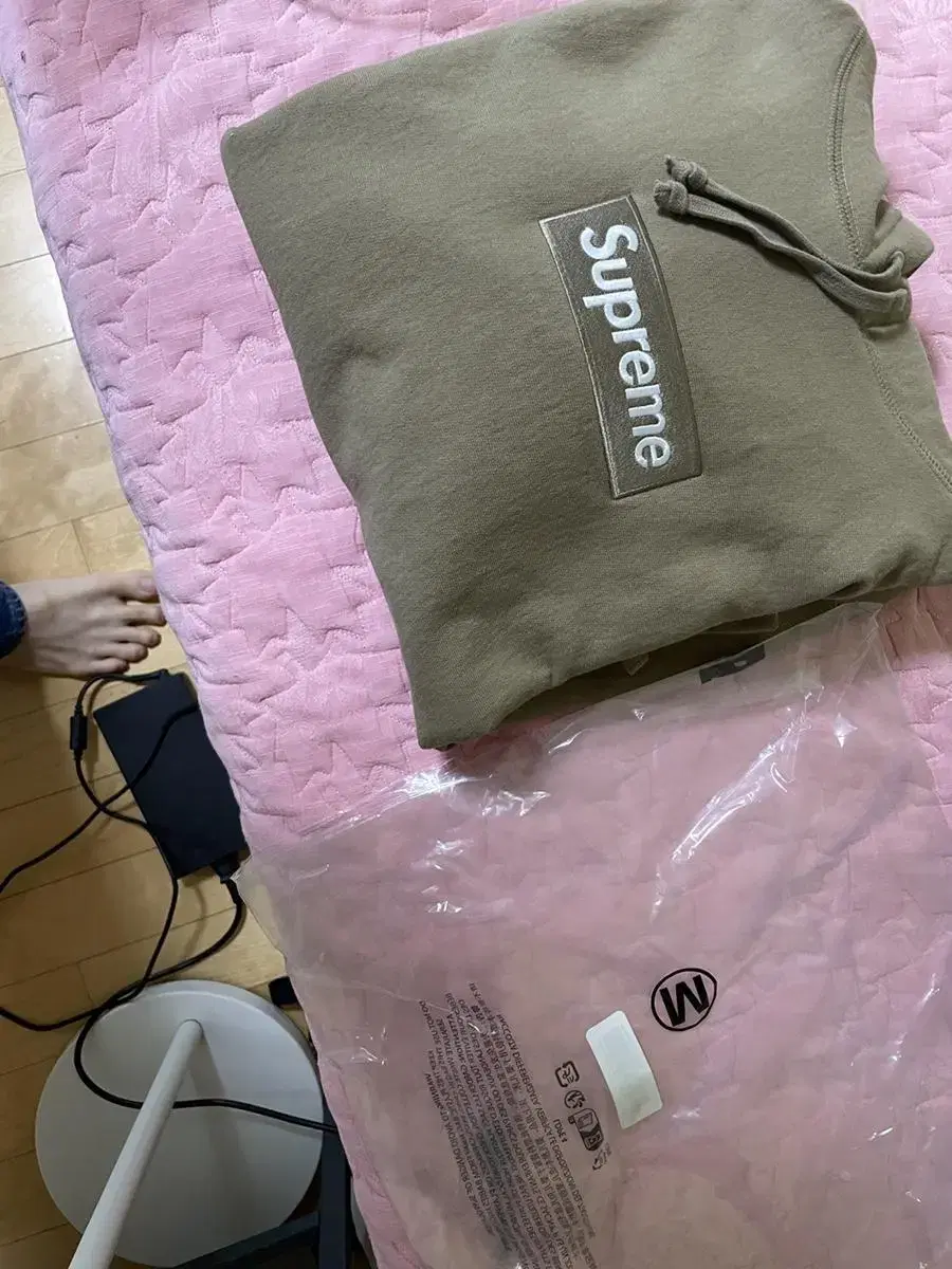 (NEW)Supreme Box Logo Hoodie Darksand M