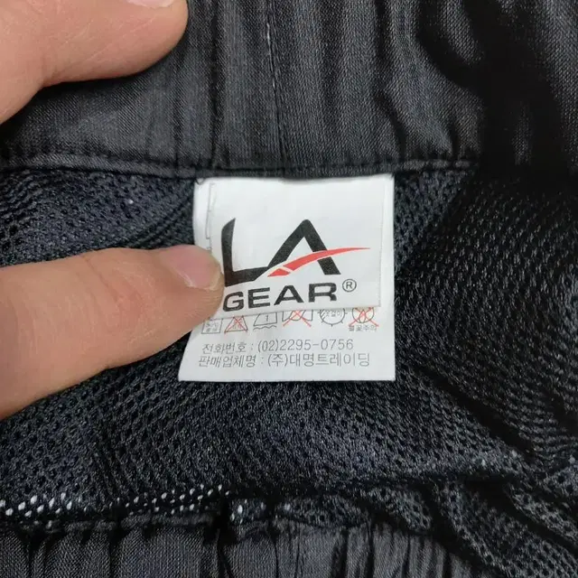 28 L.A.GEAR 봄가을용 트레이닝하의 블랙 28-724