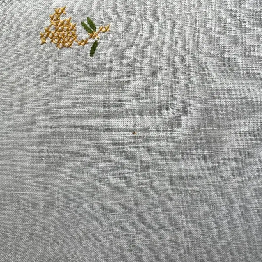 65x62cm/1970년대 독일 빈티지 손자수 테이블보