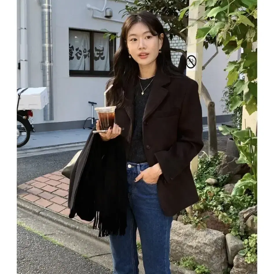 언더비 Lucca wool coat jk 베어브라운