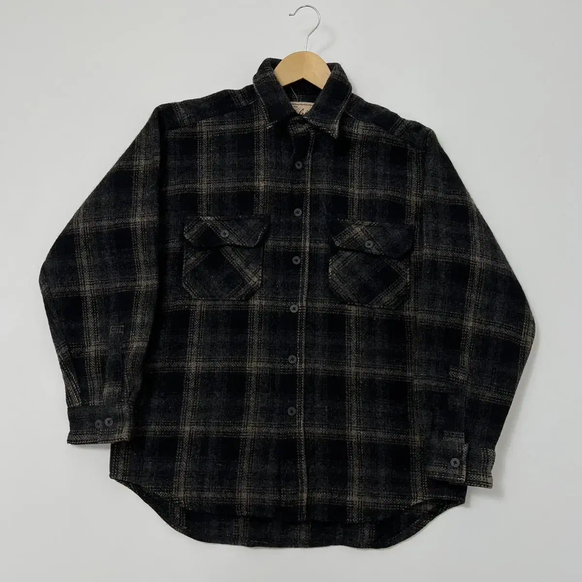 1990s USA Woolrich 울리치 체크 울 셔츠