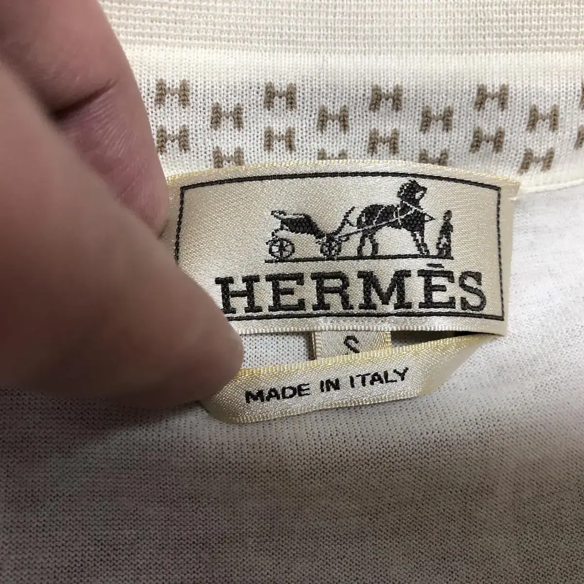 HERMES 에르메스 폴로셔츠(코튼)S 사이즈