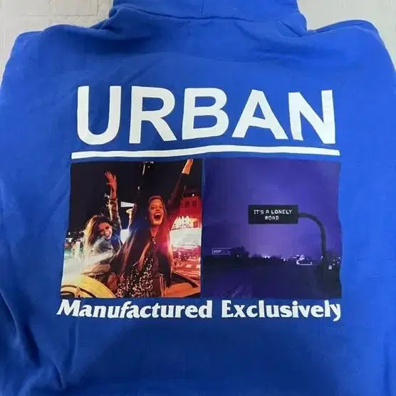 URBAN 프린팅 후드티