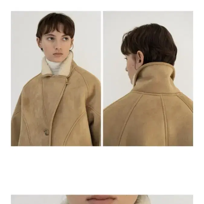 Le 무스탕 shearling collar mustang jacket