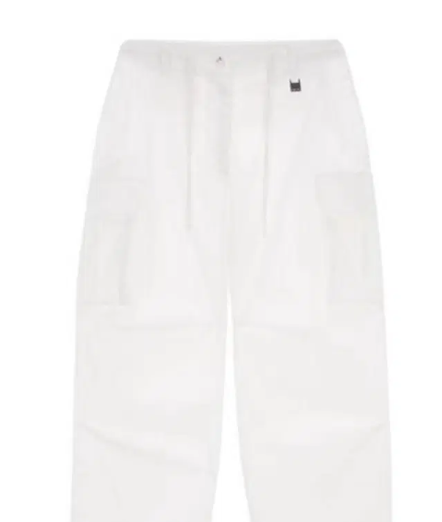 마뗑킴 카고팬츠 M 화이트 CARGO COTTON PANT 여름 바지