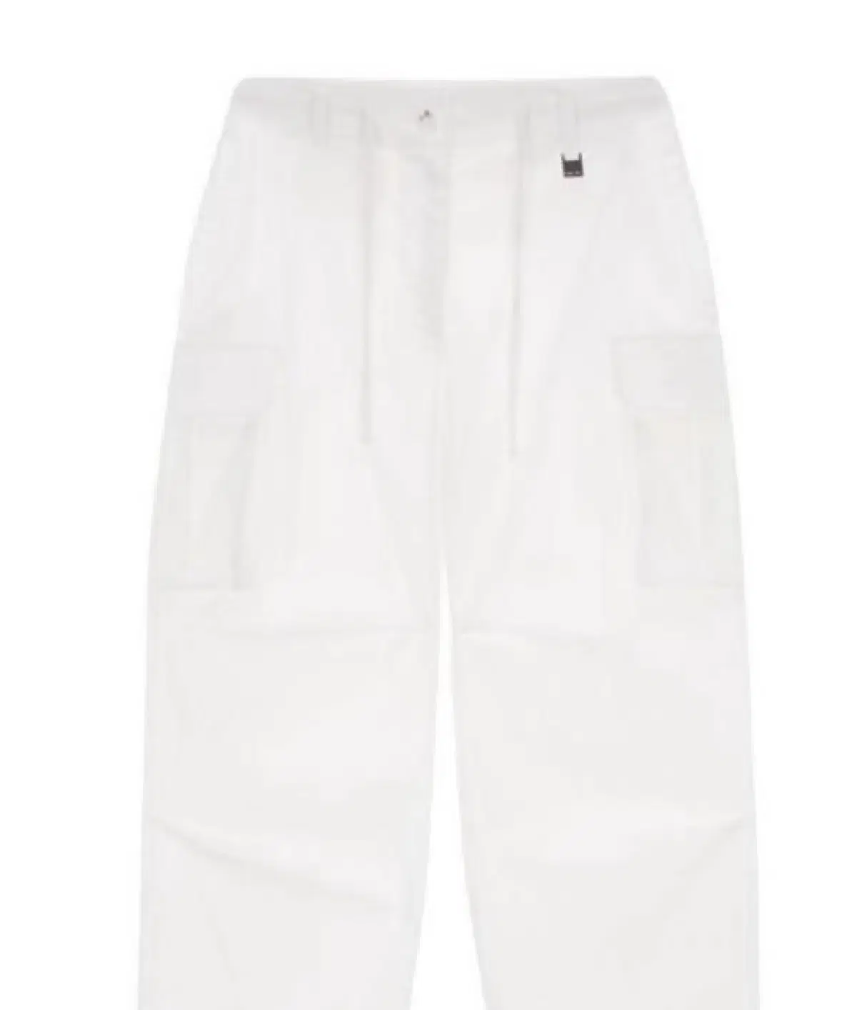 마뗑킴 카고팬츠 M 화이트 CARGO COTTON PANT 여름 바지