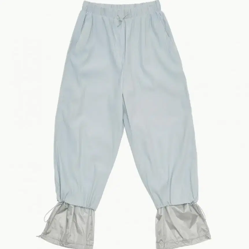 아모멘토 DRAWSTRING LAYERED PANTS_GREY MINT