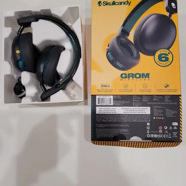 Skullcandy Grom 스컬캔디 그롬 아동용 무선 헤드셋