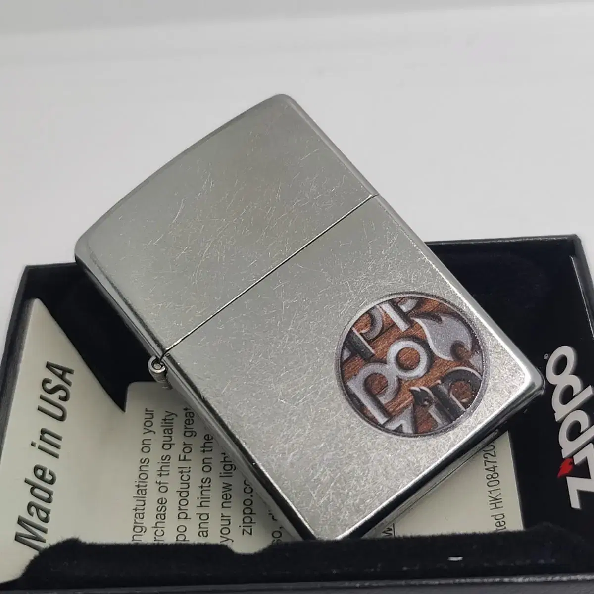 미개봉 정품 29872 ZIPPO BUTTON LOGO 새 지포라이터