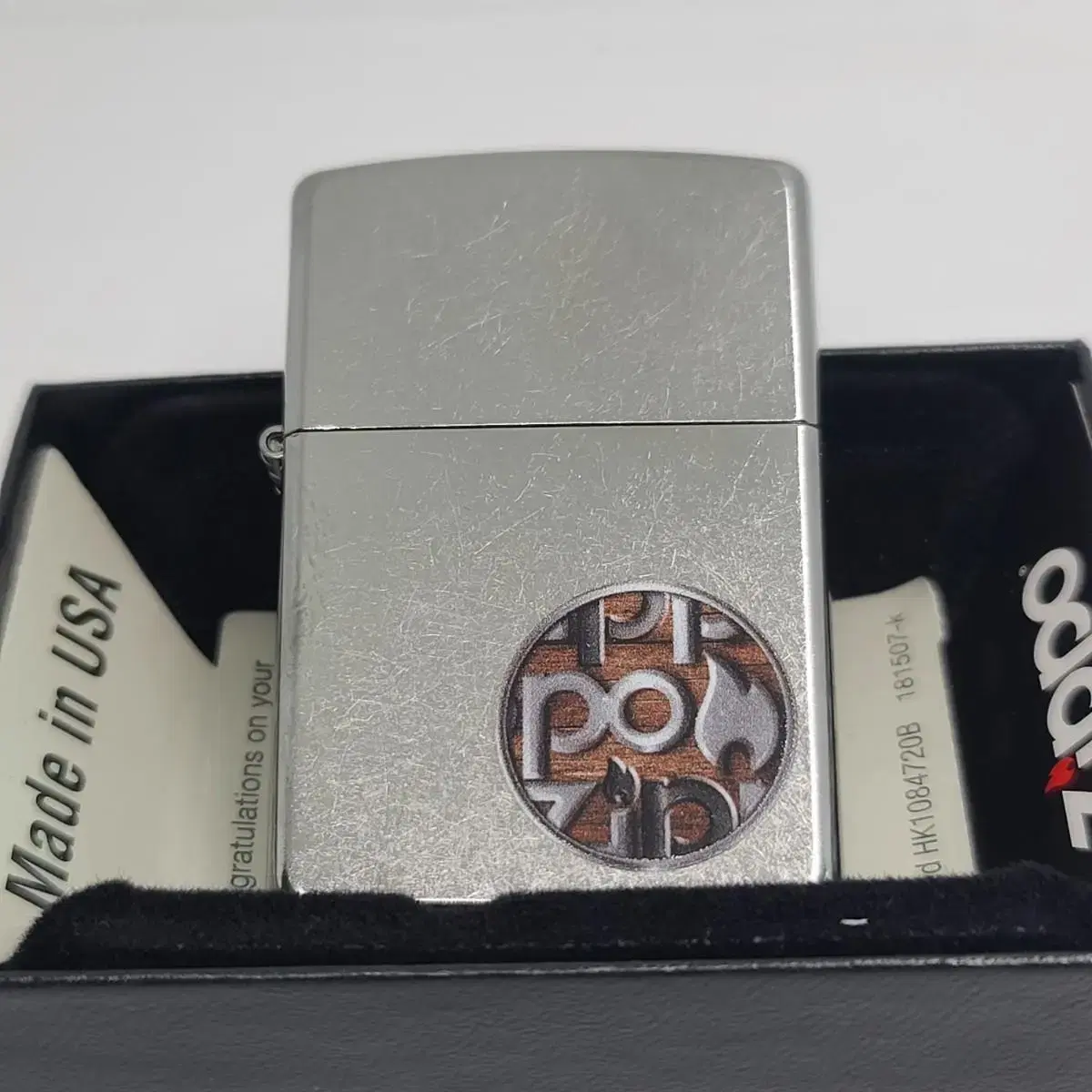 미개봉 정품 29872 ZIPPO BUTTON LOGO 새 지포라이터