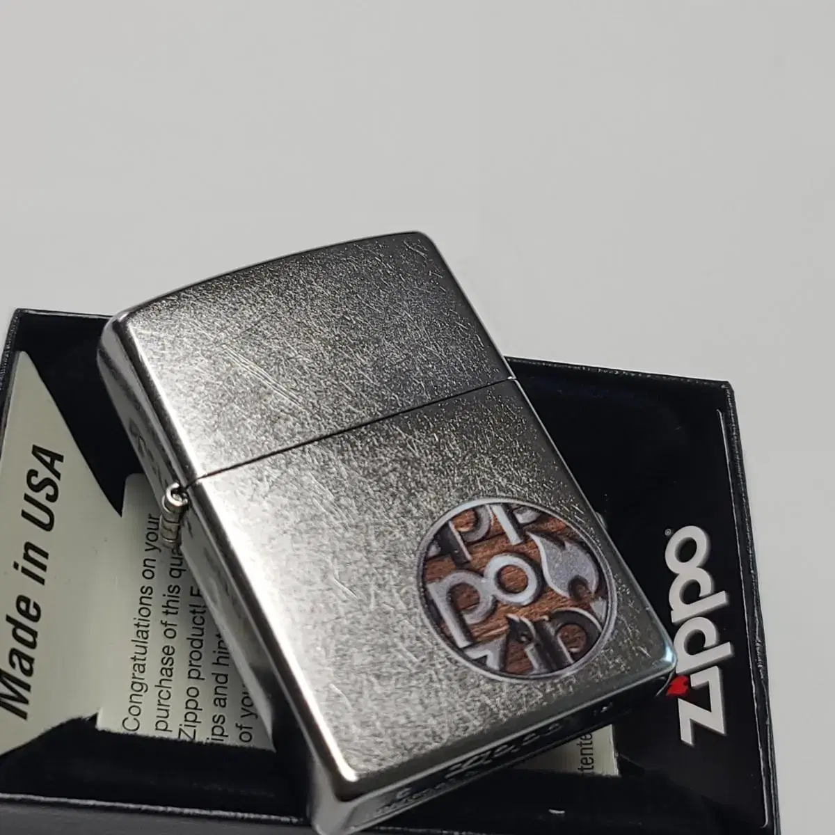 미개봉 정품 29872 ZIPPO BUTTON LOGO 새 지포라이터