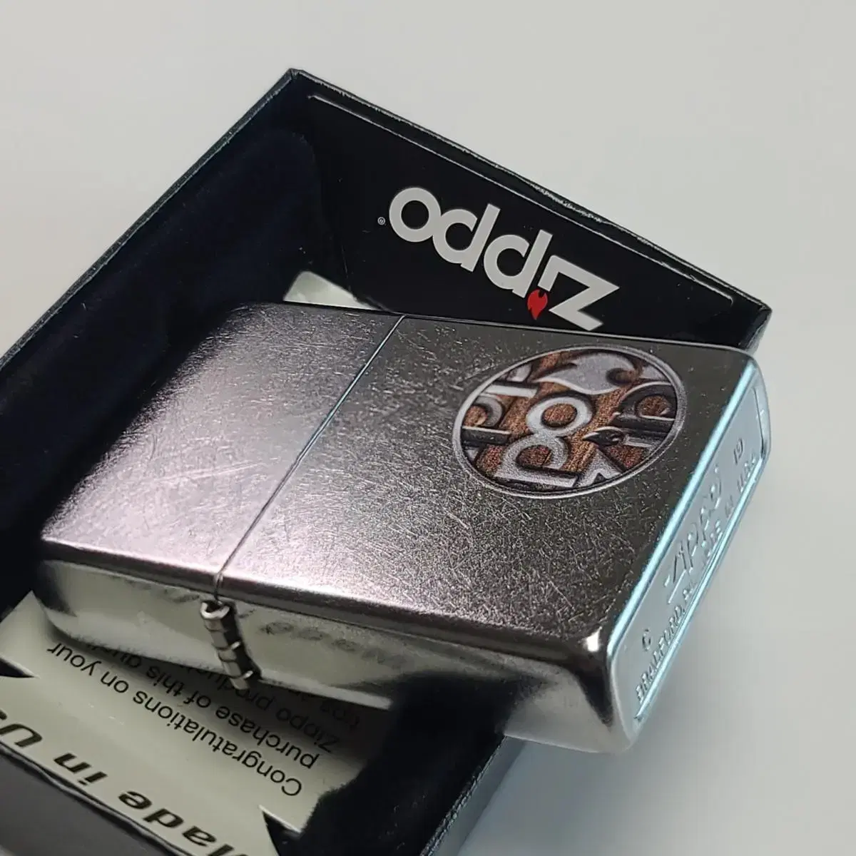 미개봉 정품 29872 ZIPPO BUTTON LOGO 새 지포라이터