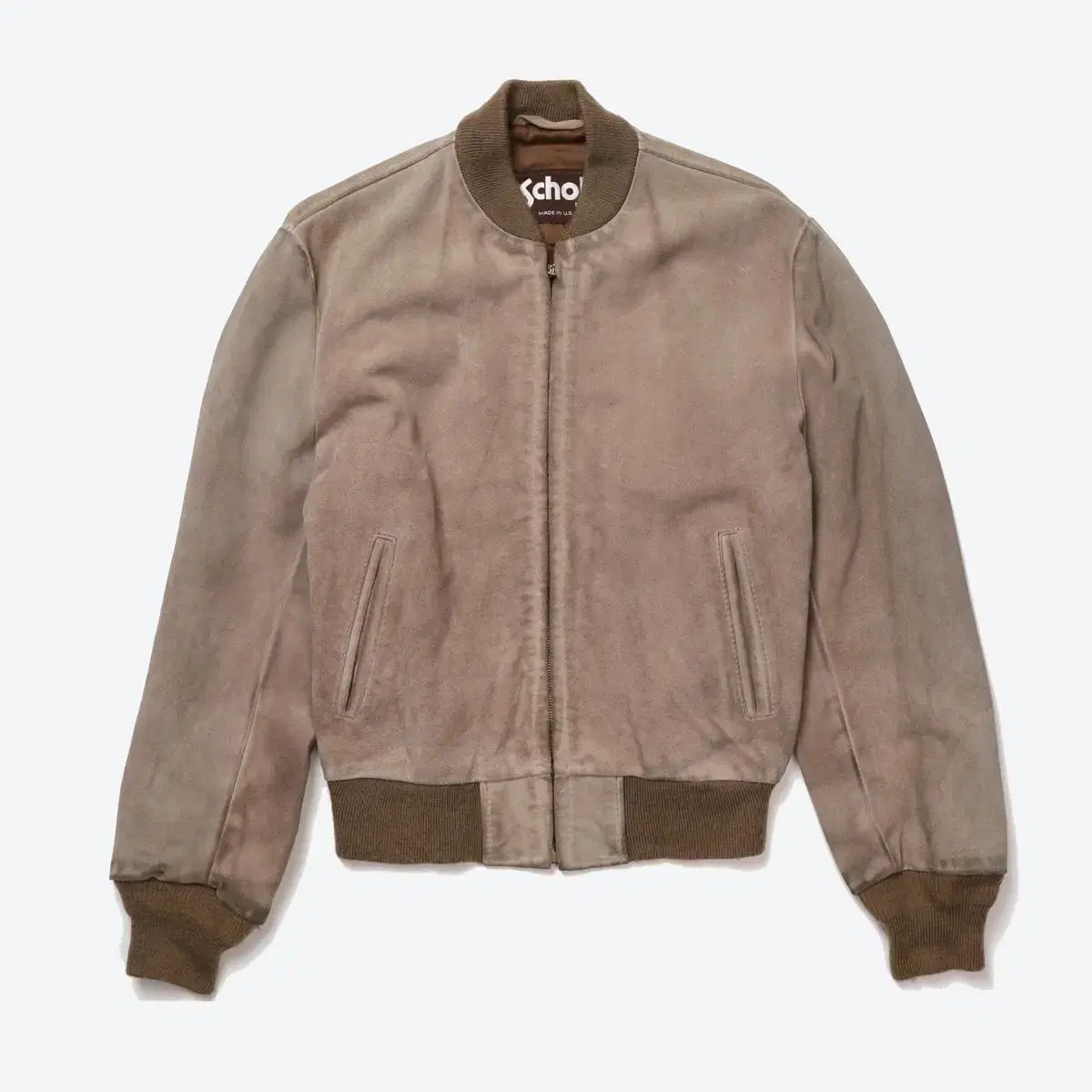 Schott Suede Bomber Jacket