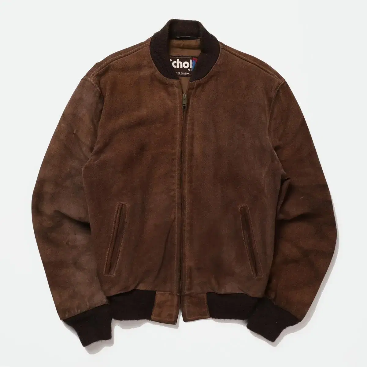 Schott Suede Bomber Jacket