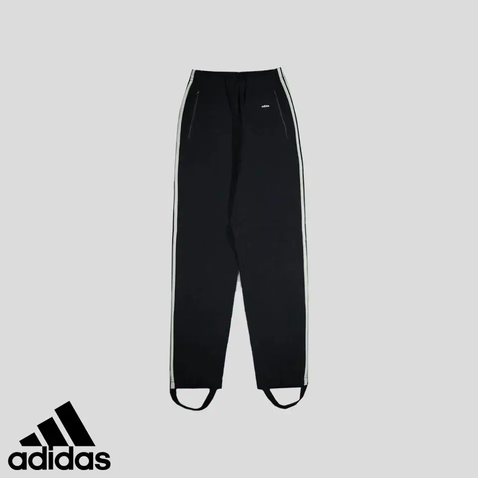 Adidas 70s Black Tricot Logo Patch Banded Jersey Sweatpants 23-26