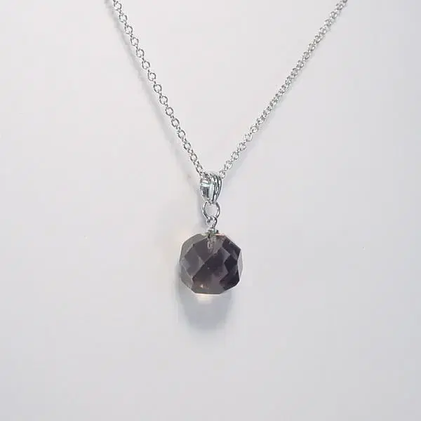 연수정 목걸이 smoky quartz pendant