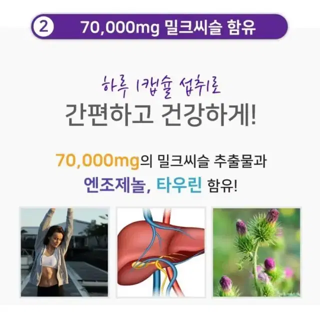 뉴질랜드 밀크씨슬 70000 밀크시슬 2개