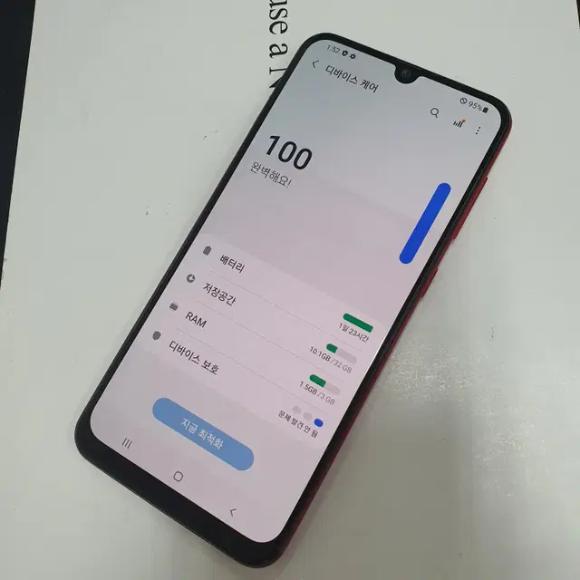 189885 갤럭시A30 LGU+레드32기가 외관깔끔 C타입형 업무폰추천