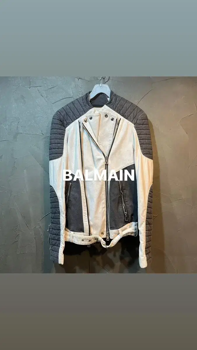 [M] BALMAIN 발망 바이커 자켓