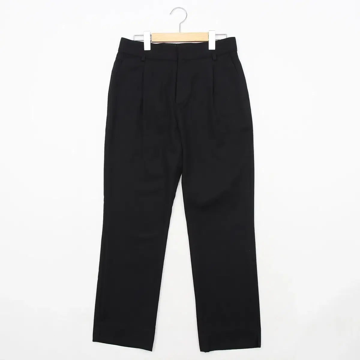 46 Solid Homme Pin-Tuck Wool Pants PR260