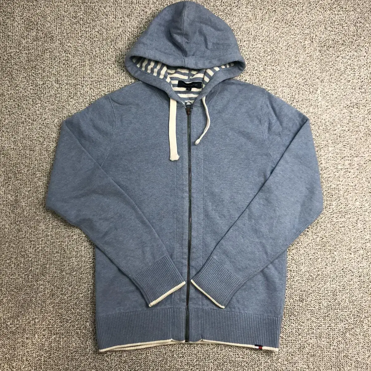 Tommy Hilfiger Hooded zip-up sky blue M Men's 95 approx.