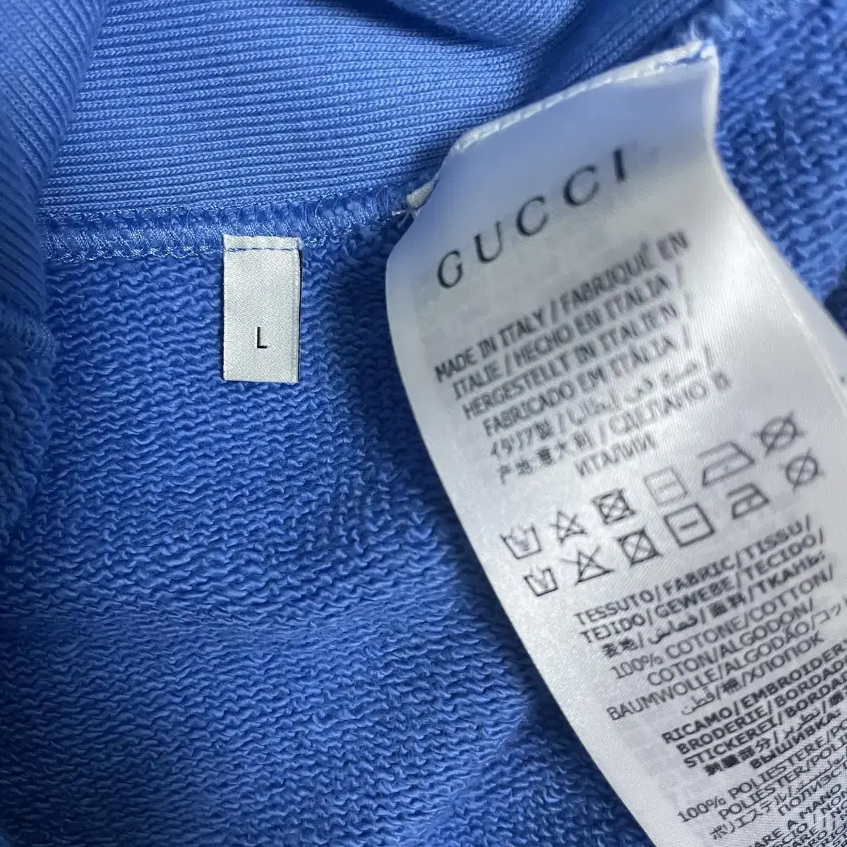 구찌 Gucci Band Flag Hoodie L 새상품