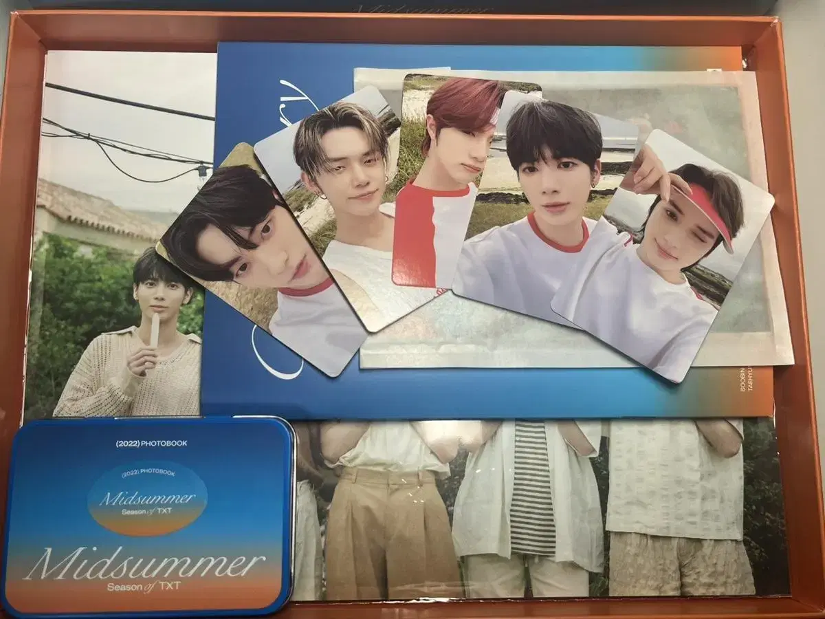 *source*Txt Mid-Summer 2023 seasons greetings Both are at photocard Almost a full set!