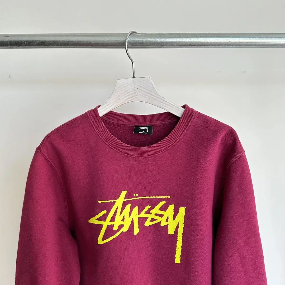 스투시 stussy 로고 여성 스웻셔츠