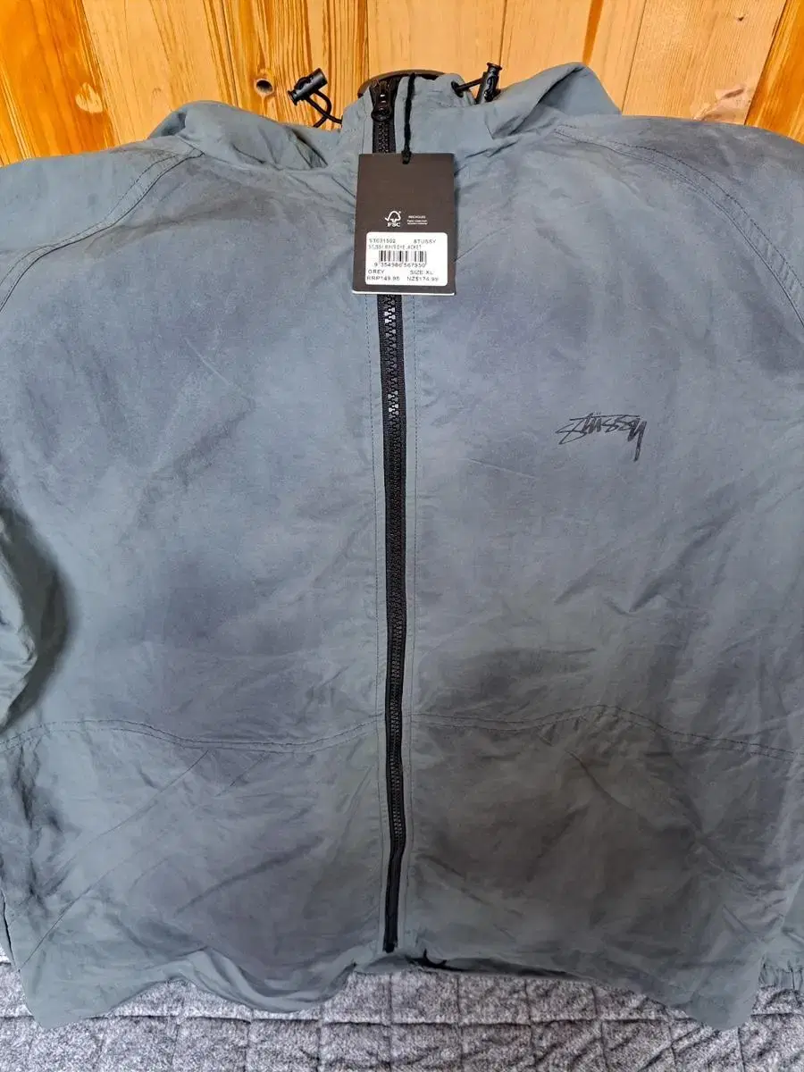 (New) Stussy Wave Dyed Jacket Gray Size L