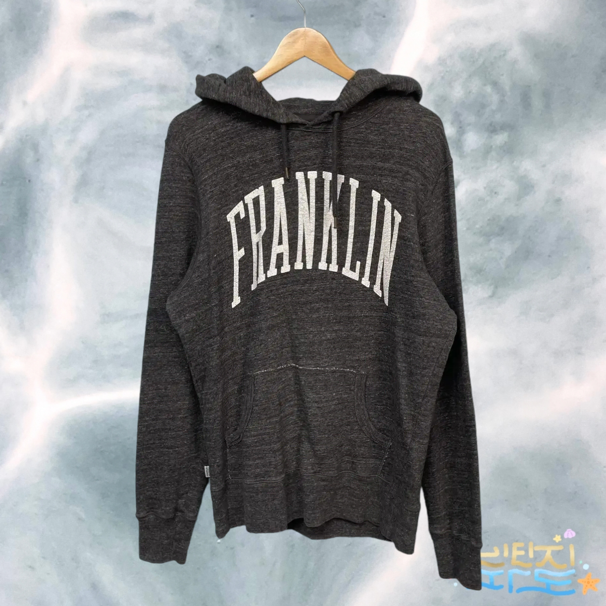 [L/105] FM Franklin Marshall Italian-made vintage hoodie