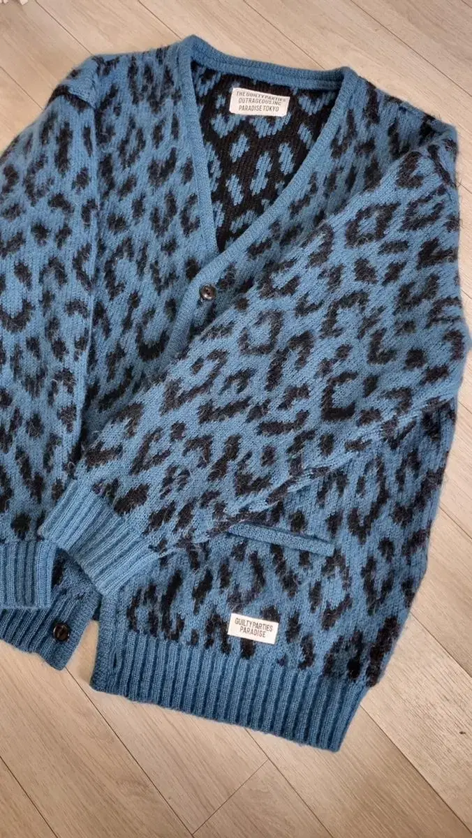 Wacomaria Leopard Mohair Cardigan