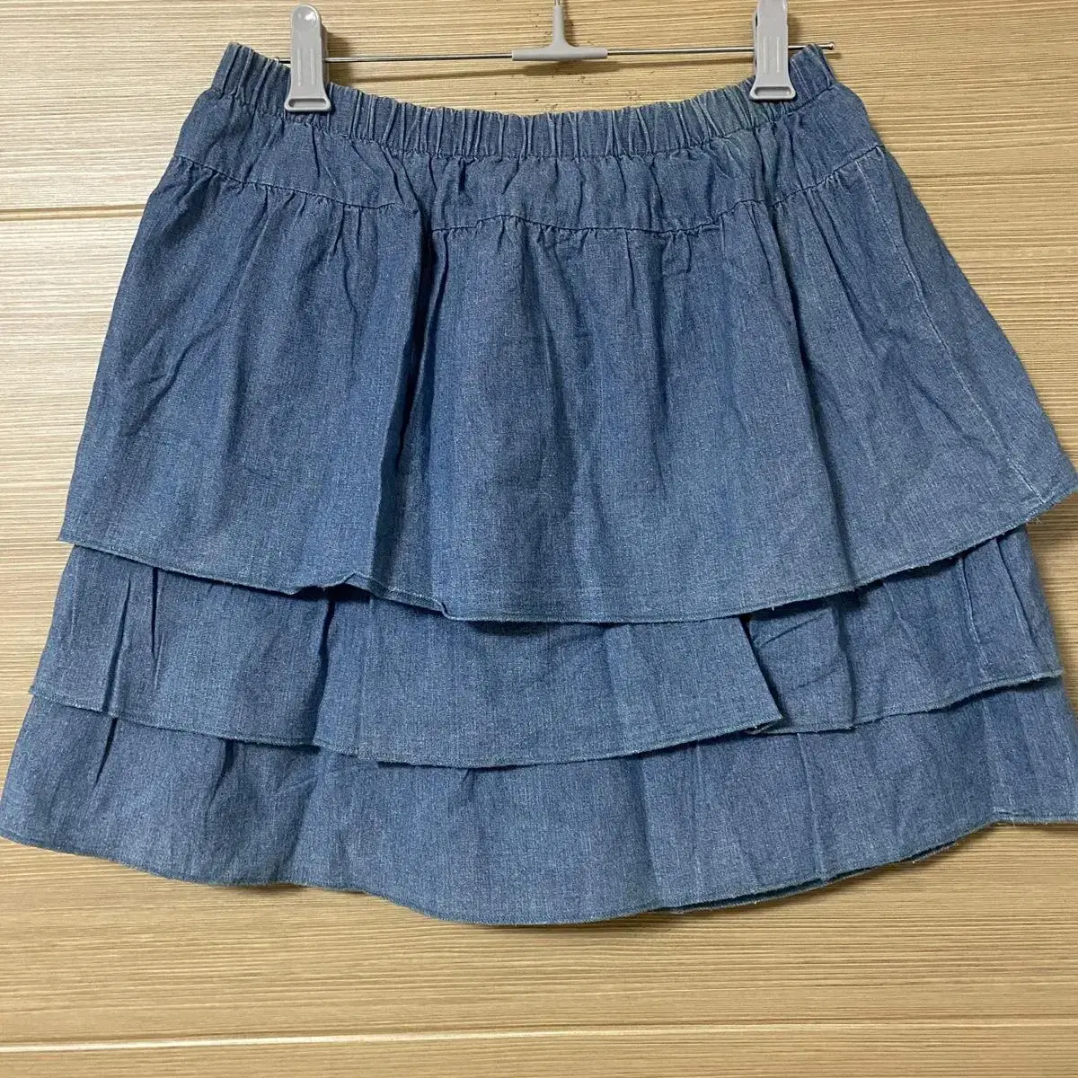 JapanVintage Denim Cinched Skirt Miniskirt Jeans Skirt Denim Skirt