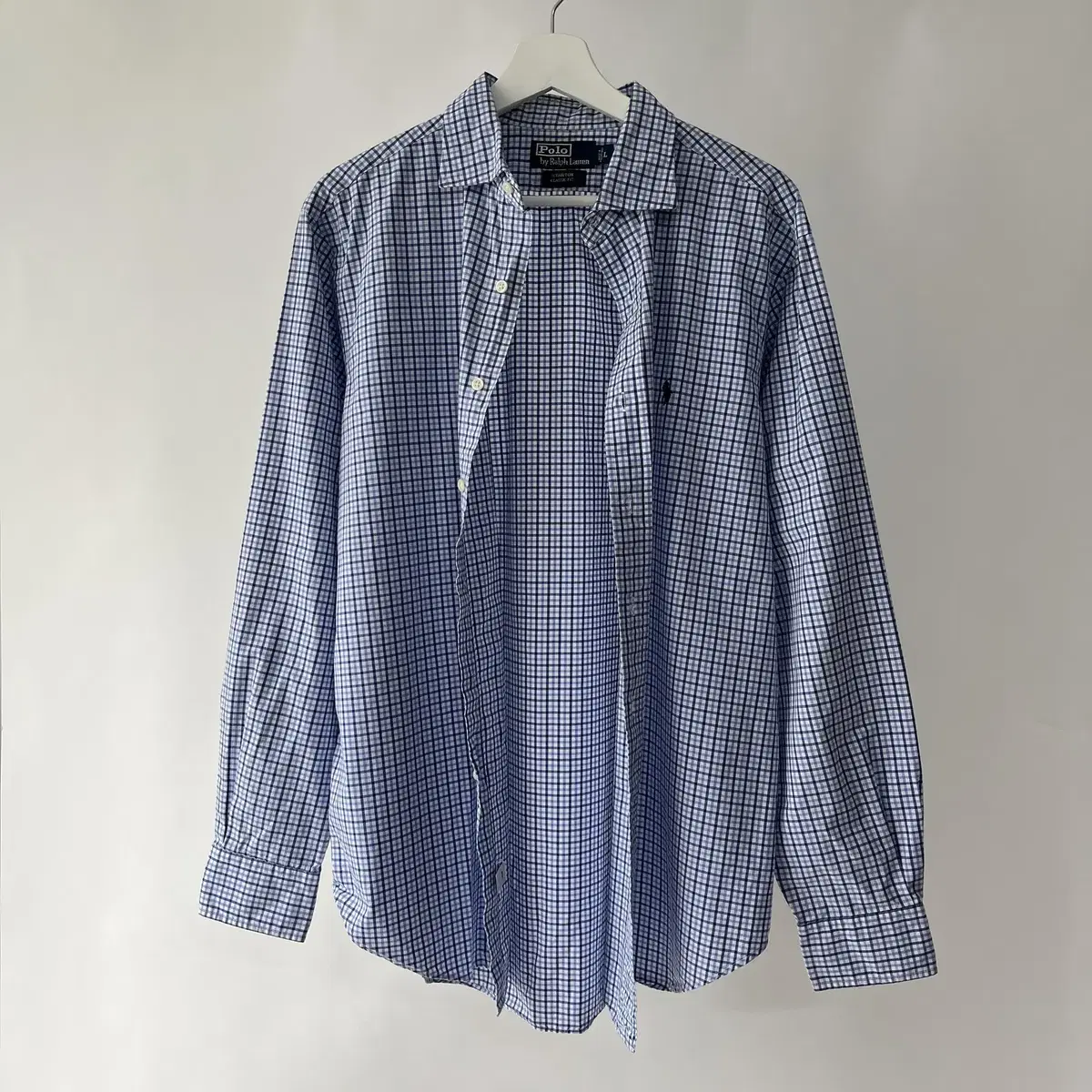 POLO RALPH LAUREN cotton100% check shirt