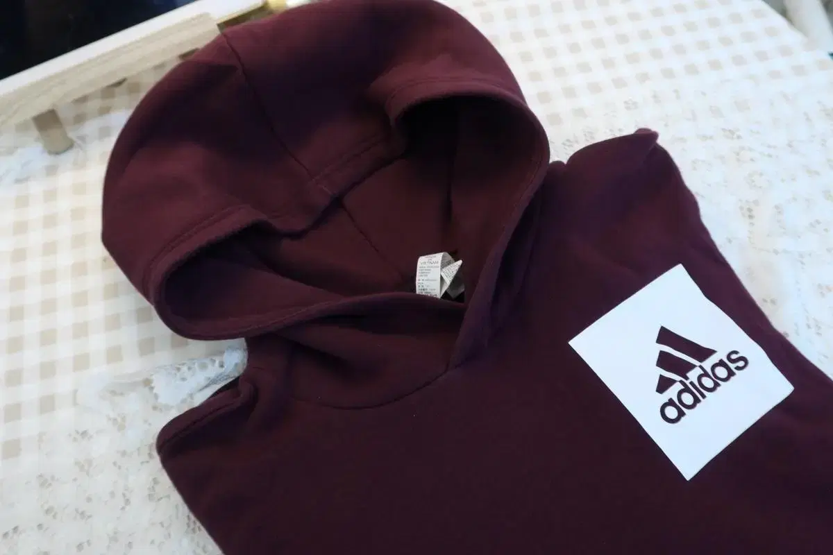 Adidas Wine-colored Hoodie 110