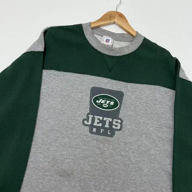 1990s USA NFL JETS 스웻 슬리브 맨투맨