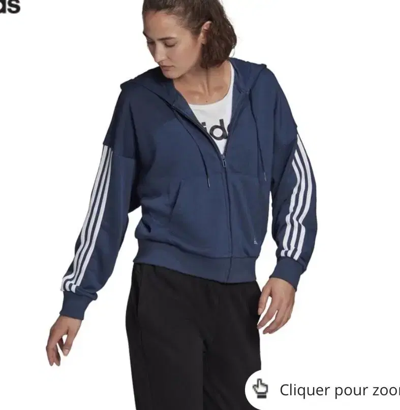 아디다스 후드집업 L ADIDAS ESSENTIALS CUT