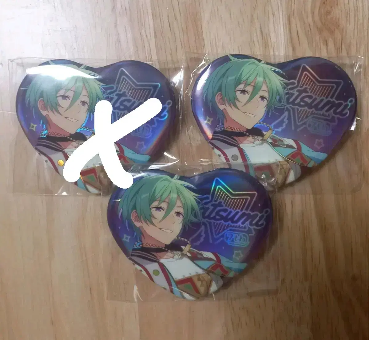 Tatsumi Zhongstar 7th Anniversary Heart Can Badge (Panwan)