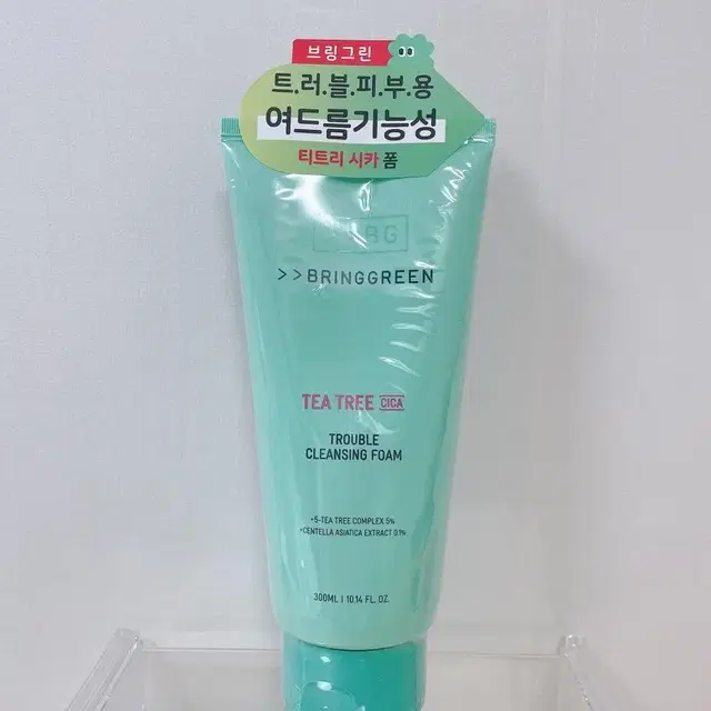 (새상품)브링그린 티트리 시카 트러블 클렌징폼 300ml