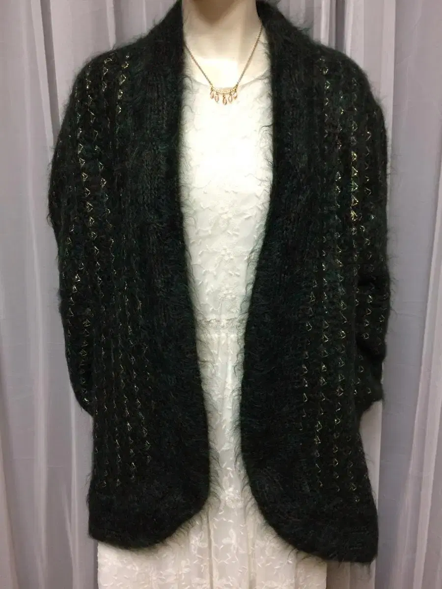 COMPO LADY Kid Mohair Vintage Cardigan