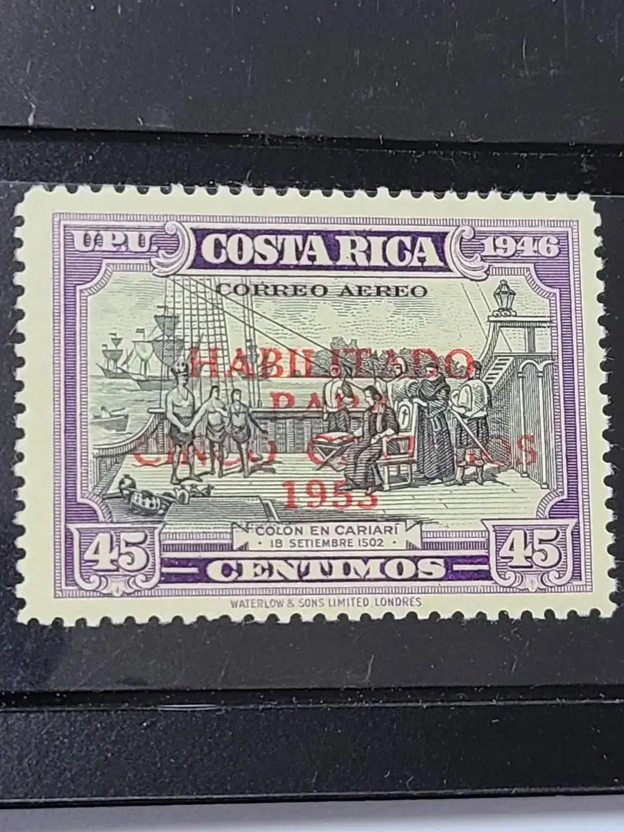 Bundle(Application:B094)1946 Costa Rica OverprintTypical 45c stamp(B6)Cheap