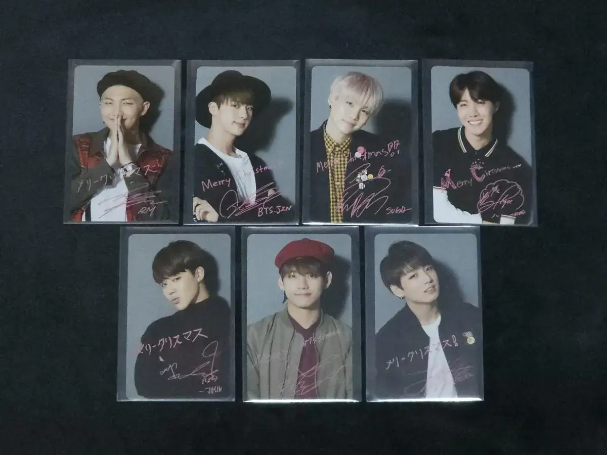 Bangtan Japan Niziu Christmas Limited photocard BTS JAPAN POCA